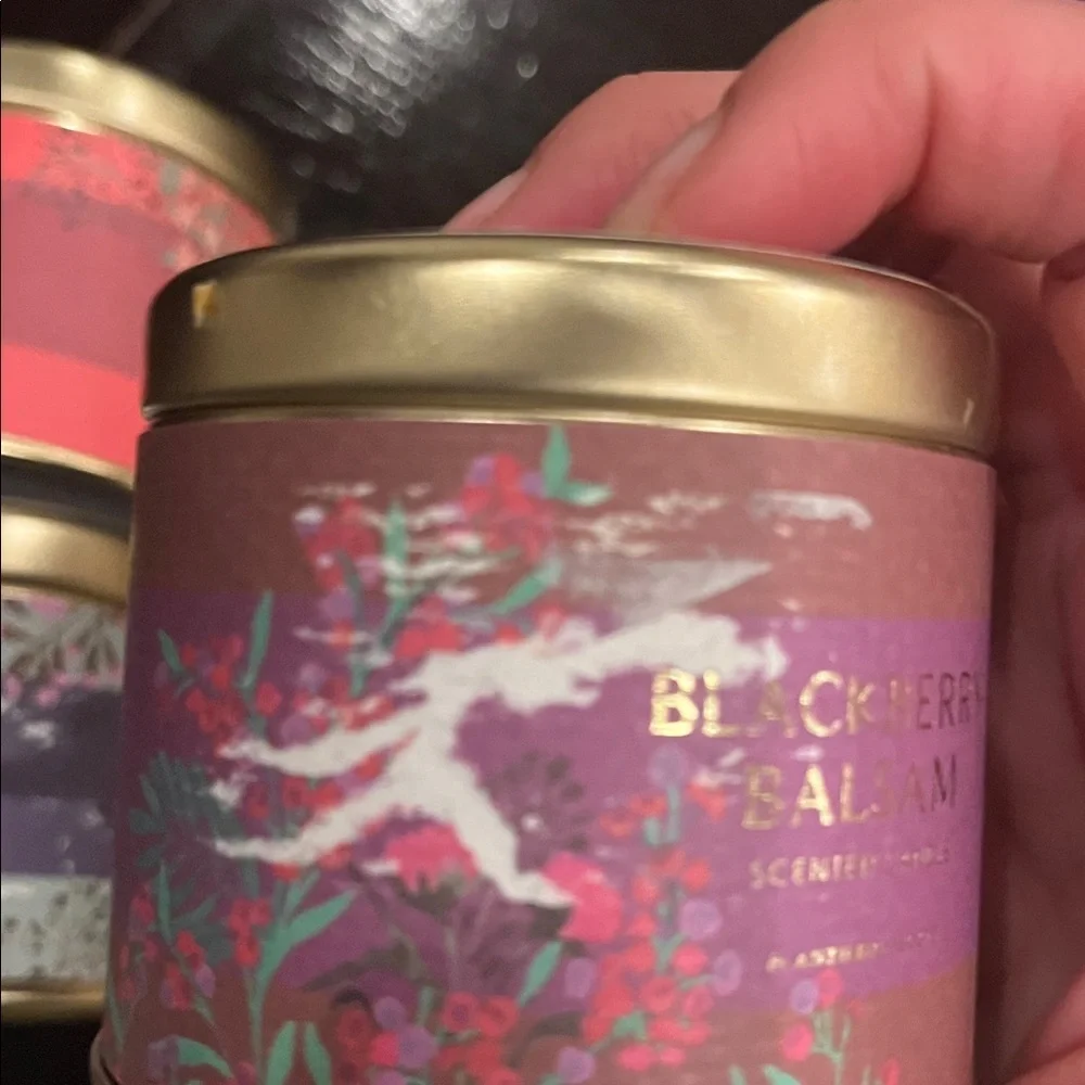 Anthropology new candles Set of 5 Decorative Scented Tin Candles